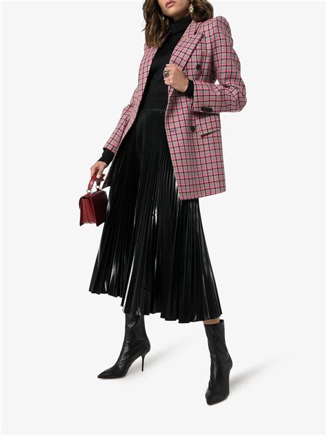 fendi skirt and jacket|Fendi pleated midi skirt.